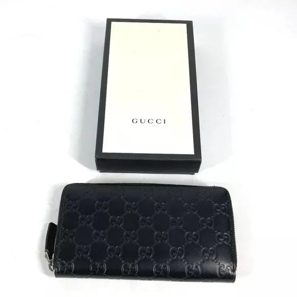 GUCCI 307987 Guccissima GG Long wallet Zip Around Long Wallet - Picture 3 of 14